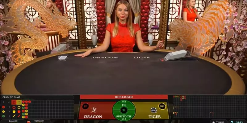 Prestigious Dragon Tiger live casino  products